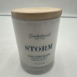 1 Scentsational STORM Natural Coconut Wax Blend Medium Candle 11 oz